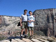 Me and Stuart on Angel's Landing